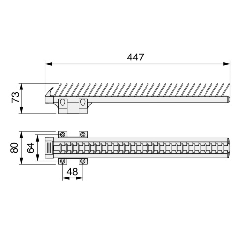 Wysuwany wieszak na krawaty do szafy garderoby EMUCA