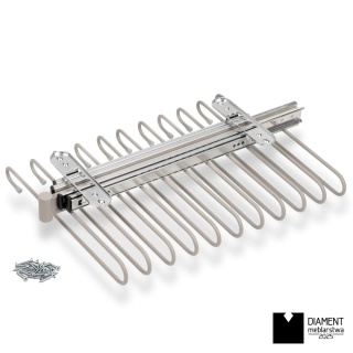 Wysuwany wieszak na spodnie do szafy garderoby Kaszmir HACK