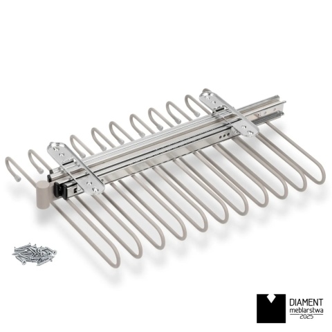 Wysuwany wieszak na spodnie do szafy garderoby Kaszmir HACK