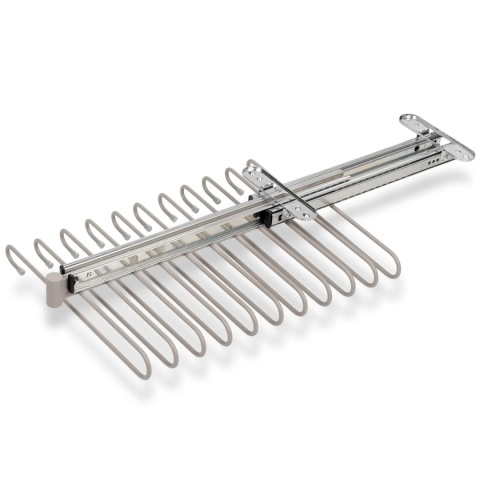 Wysuwany wieszak na spodnie do szafy garderoby Kaszmir HACK