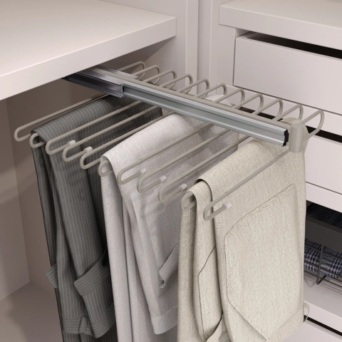 Wysuwany wieszak na spodnie do szafy garderoby Kaszmir HACK