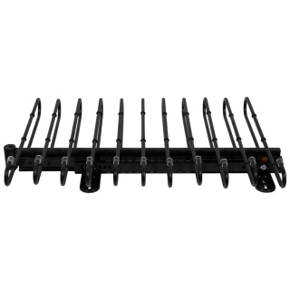 Wysuwany wieszak na spodnie do szafy garderoby Czarny HACK