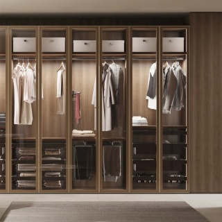 Wysuwany wieszak na spodnie do szafy garderoby Tytanowy QUARTZ EMUCA