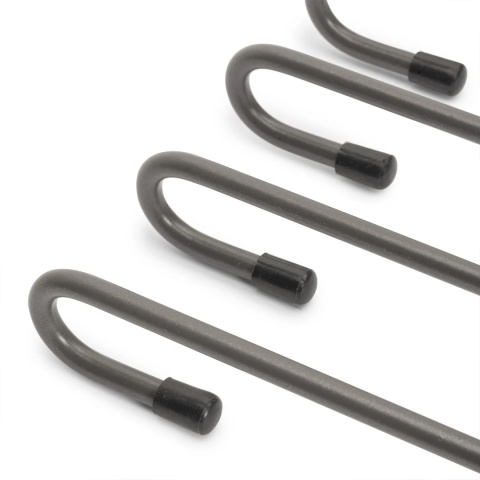 Wysuwany wieszak na spodnie do szafy garderoby Tytanowy QUARTZ EMUCA