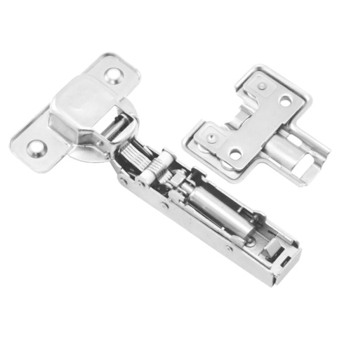 Zawias meblowy Hydrauliczny nakładany AGV + Prowadnik H-0 3D CLIP-ON AMIX