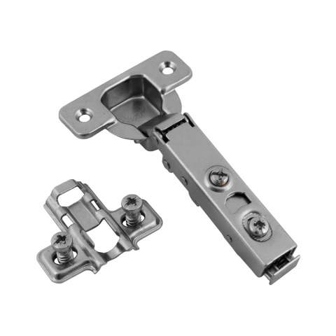 Zawias meblowy Hydrauliczny nakładany AGV + Prowadnik H-0 CLIP-ON AMIX