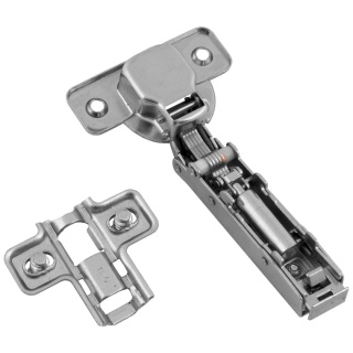 Zawias meblowy Hydrauliczny nakładany AGV + Prowadnik H-0 CLIP-ON AMIX