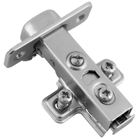 Zawias meblowy Hydrauliczny nakładany AGV + Prowadnik H-0 CLIP-ON AMIX