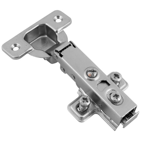 Zawias meblowy Hydrauliczny nakładany AGV + Prowadnik H-0 CLIP-ON AMIX