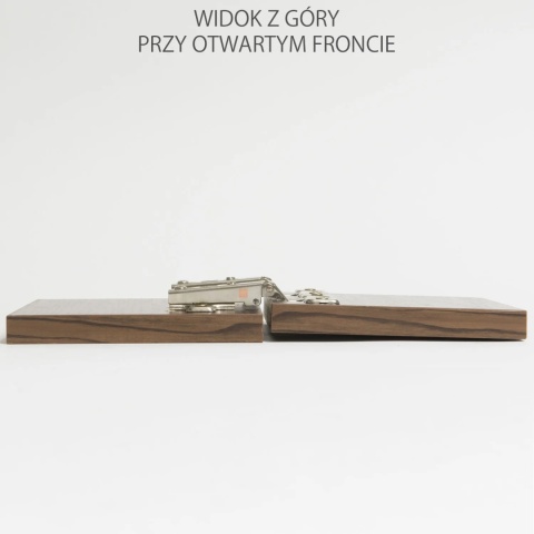 Zawias meblowy Hydrauliczny nakładany AGV + Prowadnik H-0 CLIP-ON AMIX