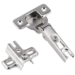 Zawias meblowy nakładany AGV 110° + Prowadnik H-0 AMIX