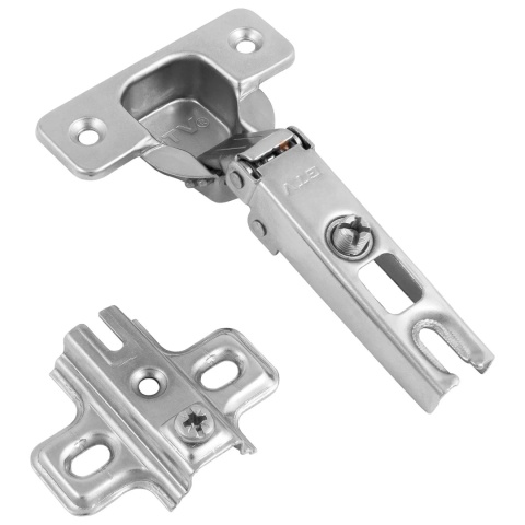 Zawias meblowy nakładany BICN + Prowadnik H-0 GTV