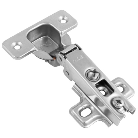 Zawias meblowy nakładany BICN + Prowadnik H-0 GTV