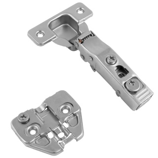 Zawias meblowy nakładany CNHC cichy domyk + Prowadnik H-0 3D GTV