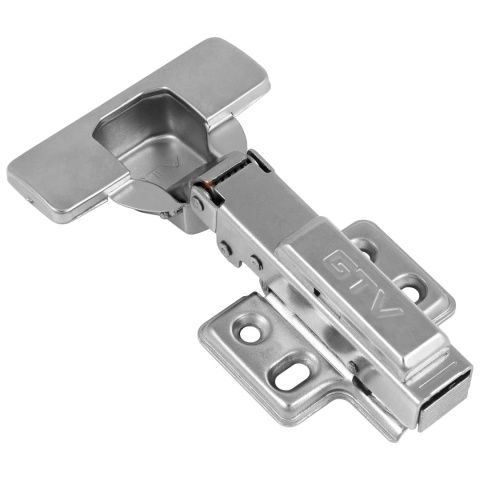 Zawias meblowy nakładany PRESTIGE z samodociągiem CLIP-ON GTV 10szt + Szablon