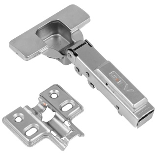 Zawias meblowy nakładany PRESTIGE z samodociągiem CLIP-ON GTV