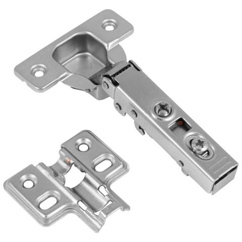 Zawias meblowy nakładany PRESTIGE z samodociągiem CLIP-ON GTV