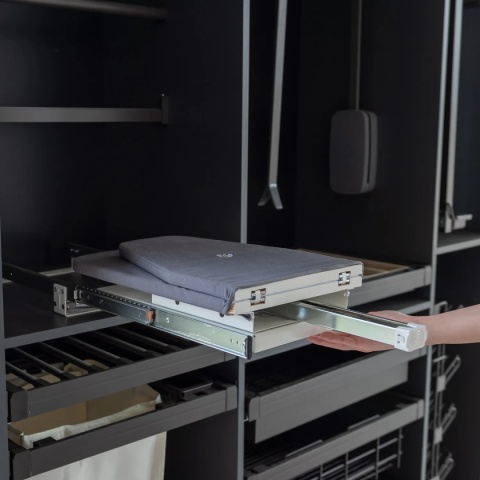 Deska do prasowania składana wyciągana Szara EMUCA