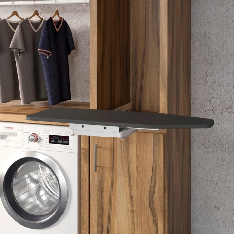 Deska do prasowania składana wyciągana Szara EMUCA