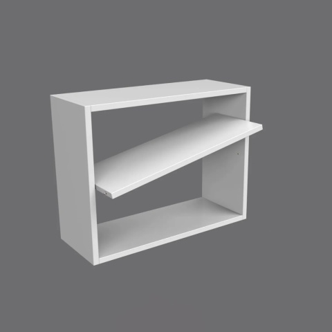 Niewidoczny wspornik podpórka półki drewnianej SIMPLY 3mm Emuca