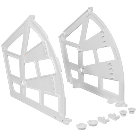 Obrotnica trzyrzędowa zawias do szafki na buty biały LEBA