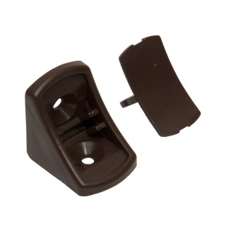 Podpórka plastikowa Komandorka Złączka do półki 100 szt Ciemny brąz