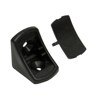 Podpórka plastikowa Komandorka Złączka do półki 100 szt Czarna