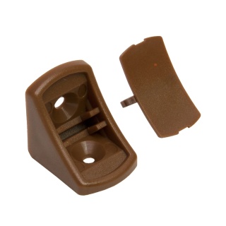Podpórka plastikowa Komandorka Złączka do półki 100 szt Jasny brąz