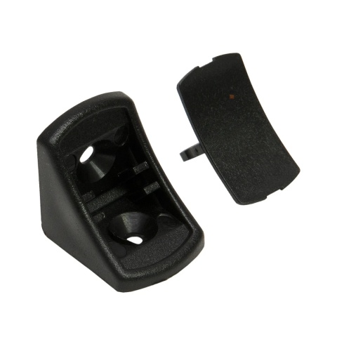 Podpórka plastikowa Komandorka Złączka do półki Czarna