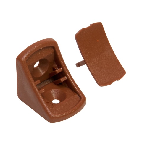 Podpórka plastikowa Komandorka Złączka do półki Mahoń