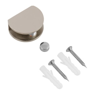 Podpórka uchwyt wspornik półki szklanej D35 Satyna EMUCA