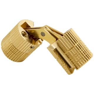 Zawias cylindryczny do stołu fi 12mm Mosiądz GTV