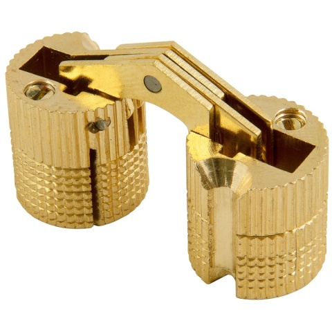 Zawias cylindryczny do stołu fi 12mm Mosiądz GTV