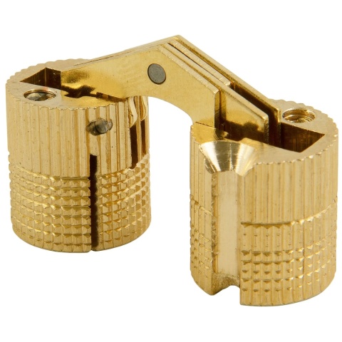 Zawias cylindryczny do stołu fi 12mm Mosiądz GTV