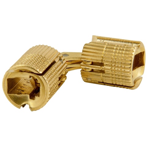 Zawias cylindryczny do stołu fi 12mm Mosiądz GTV