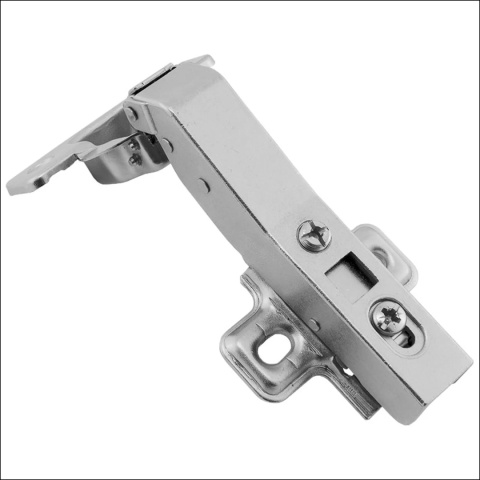 Zawias meblowy Hydrauliczny Kątowy 45° AGV + Prowadnik H-0 CLIP-ON AMIX