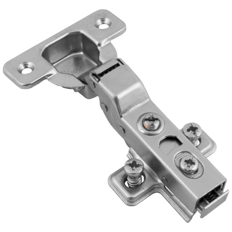 Zawias meblowy Hydrauliczny bliźniaczy AGV + Prowadnik H-0 CLIP-ON AMIX