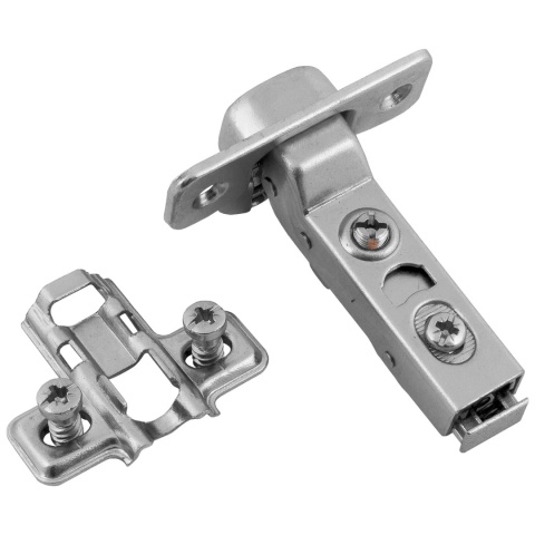 Zawias meblowy Hydrauliczny bliźniaczy AGV + Prowadnik H-0 CLIP-ON AMIX