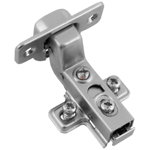 Zawias meblowy Hydrauliczny wpuszczany AGV + Prowadnik H-0 CLIP-ON AMIX