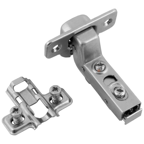 Zawias meblowy Hydrauliczny wpuszczany AGV + Prowadnik H-0 CLIP-ON AMIX