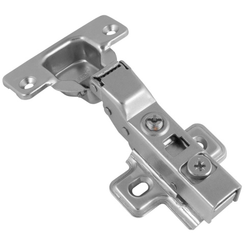 Zawias meblowy bliźniaczy X91N bez sprężyny Nikiel EMUCA