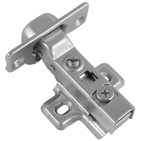 Zawias meblowy bliźniaczy X91N bez sprężyny Nikiel EMUCA