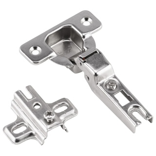 Zawias meblowy bliźniaczy AGV 110° + Prowadnik H-0 AMIX