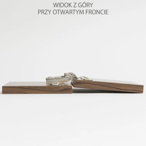 Zawias meblowy bliźniaczy AGV 110° + Prowadnik H-0 AMIX