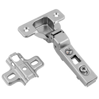 Zawias meblowy bliźniaczy AGV 110° + Prowadnik H-0 CLIP-ON AMIX