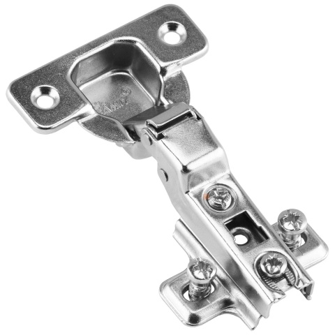 Zawias meblowy bliźniaczy AGV PUSH samootwierający + Prowadnik H-2 AMIX