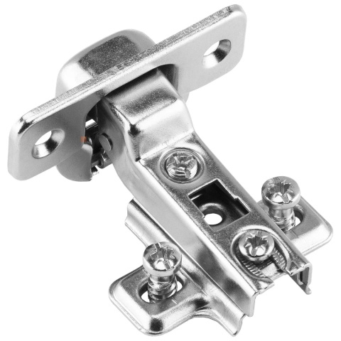 Zawias meblowy bliźniaczy AGV PUSH samootwierający + Prowadnik H-2 AMIX