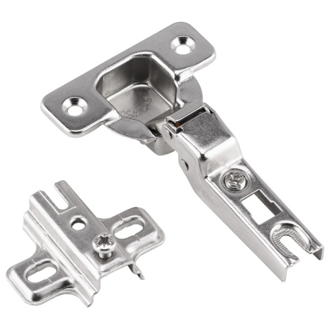 Zawias meblowy bliźniaczy BICN + Prowadnik H-0 GTV