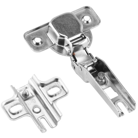 Zawias meblowy bliźniaczy BICN + Prowadnik H-0 GTV