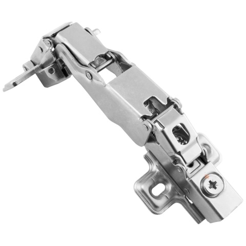 Zawias meblowy kątowy 165° PRESTIGE z samodociągiem CLIP-ON GTV